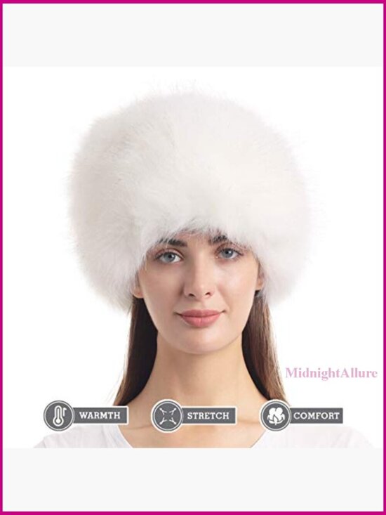 Women\'s Faux Fur Winter Hat Stretch Cossack Russian Style Warm Cap main image 6